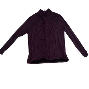 Chico's Women's Size 3 Purple Turtleneck Long Sleeve Sweater Top‎